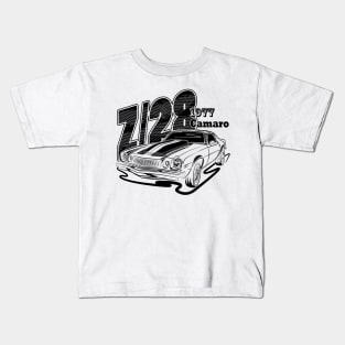 Camaro Z/28 (Black Print) Kids T-Shirt